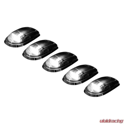 Recon Truck Accessories Cab Roof Light Clear Lens w/White High Power OLED Bar Style Led Dodge Heavy-Duty Ram 2500 03-18 - 264146WHCLHP