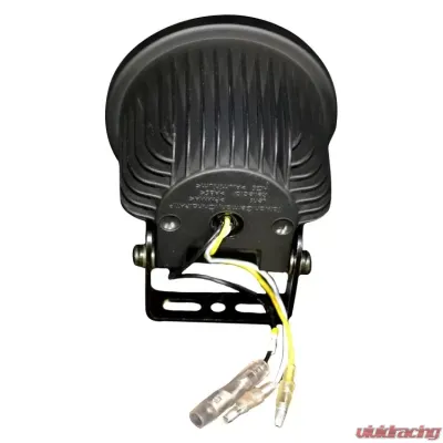 Recon Truck Accessories Daytime Running Lights w/White LED Round Housing Smoked Lens - 264152BK