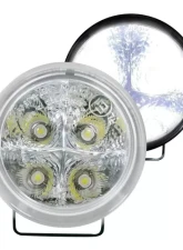 Recon Truck Accessories Daytime Running Lights w/White LED Round Clear Lens                                     - 264152CL - Image 3