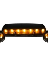 Recon Truck Accessories Smoked Cab Roof Light Lens w/Amber LED GMC | Chevrolet                                     - 264155BK - Image 2
