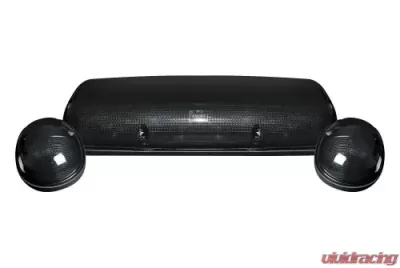 Recon Truck Accessories Smoked Cab Roof Light Lens w/Amber LED GMC | Chevrolet - 264155BK