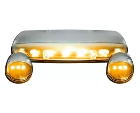 Recon Truck Accessories Clear Cab Roof Light Lens w/Amber LED GMC | Chevrolet