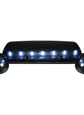 Recon Truck Accessories Smoked Cab Roof Light Lens w/White LED GMC Sierra | Chevrolet Silverado                                     - 264155WHBK - Image 2