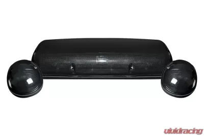 Recon Truck Accessories Smoked Cab Roof Light Lens w/White LED GMC Sierra | Chevrolet Silverado - 264155WHBK