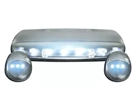 Recon Truck Accessories Clear Cab Roof Light Lens w/White LED GMC Sierra | Chevrolet Silverado