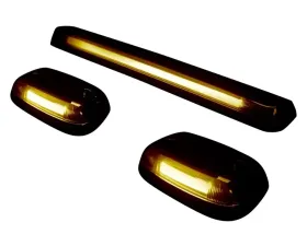 Recon Truck Accessories Cab Roof Light Amber Lens w/Amber High Power OLED Bar Style Led Chevrolet | GMC