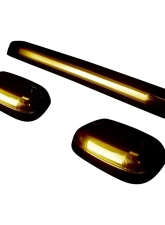 Recon Truck Accessories Cab Roof Light Clear Lens w/Amber High Power OLED Bar Style Led Chevrolet | GMC                                     - 264156CLHP - Image 2