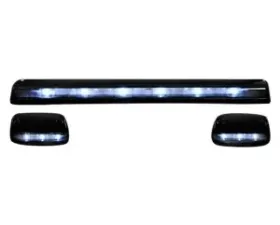 Recon Truck Accessories Clear Cab Roof Light Lens w/White LED GMC Sierra 07-14 | Chevrolet Silverado 07-14