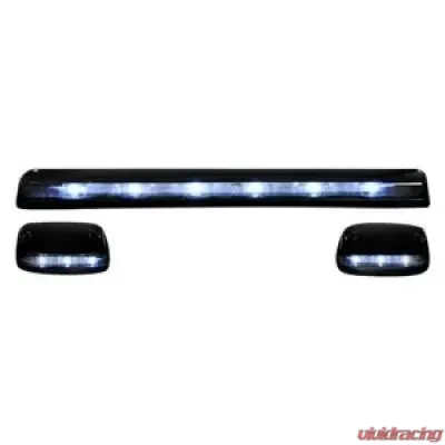 Recon Truck Accessories Clear Cab Roof Light Lens w/White LED GMC Sierra 07-14 | Chevrolet Silverado 07-14 - 264156WHCL