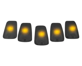 Recon Truck Accessories Smoked Cab Roof Light Lenses Only w/Amber 194 LED Bulbs Chevrolet CK 98-02 | GMC CK 98-02