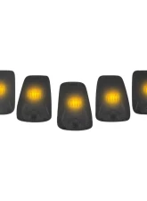 Recon Truck Accessories Smoked Cab Roof Light Lenses Only w/Amber 194 LED Bulbs Chevrolet CK 98-02 | GMC CK 98-02                                     - 264159BK - Image 2