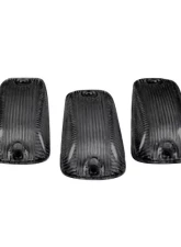 Recon Truck Accessories Smoked Cab Roof Light Lenses Only w/Amber 194 LED Bulbs Chevrolet CK 98-02 | GMC CK 98-02                                     - 264159BK - Image 2