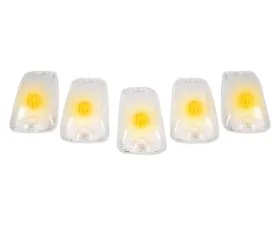 Recon Truck Accessories Clear Cab Roof Light Lenses Only w/Amber 194 LED Bulbs GMC CK | Chevrolet CK