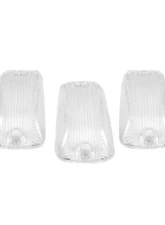 Recon Truck Accessories Clear Cab Roof Light Lenses Only w/Amber 194 LED Bulbs GMC CK | Chevrolet CK                                     - 264159CL - Image 2