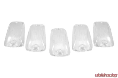 Recon Truck Accessories Clear Cab Roof Light Lenses Only w/Amber 194 LED Bulbs GMC CK | Chevrolet CK - 264159CL