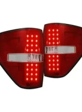 Recon Truck Accessories LED Tail Light Red Lens Ford F150 09-14                                     - 264168RD - Image 2