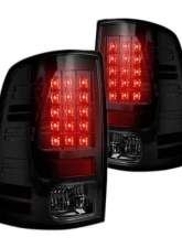 Recon Truck Accessories LED Tail Lightd Smoked Lens Dodge Ram 1500 09-14                                     - 264169BK - Image 2