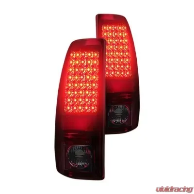 Recon Truck Accessories Side LED Tail Lights Dark Red Smoked Lens Chevrolet Silverado | GMC Sierra - 264173RBK