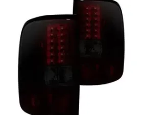 Recon Truck Accessories Side LED Tail Lights Dark Red Smoked Lens Ford F150 04-08