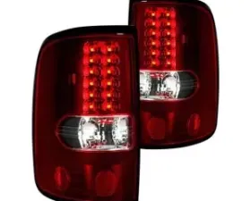 Recon Truck Accessories Side LED Tail Lights Red Smoked Lens Ford F150 04-08