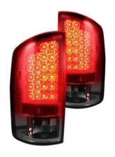 Recon Truck Accessories LED Tail Lights Smoked Lens Dodge Ram 1500 07-08                                     - 264179BK - Image 2