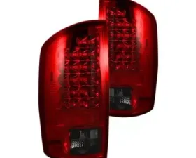 Recon Truck Accessories LED Tail Lights Dark Red Smoked Lens Dodge Ram 1500  07-08