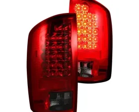 Recon Truck Accessories LED Tail Lights Red Lens Dodge Ram 1500 07-08