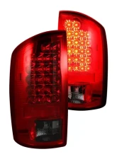 Recon Truck Accessories LED Tail Lights Red Lens Dodge Ram 1500 07-08                                     - 264179RD - Image 2
