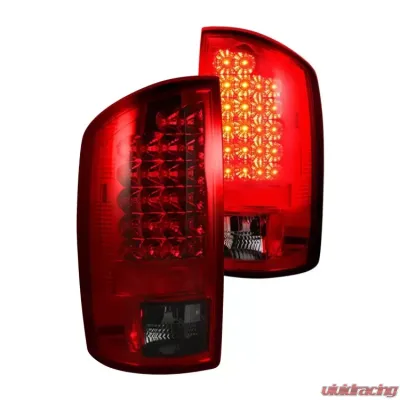 Recon Truck Accessories LED Tail Lights Red Lens Dodge Ram 1500 07-08 - 264179RD