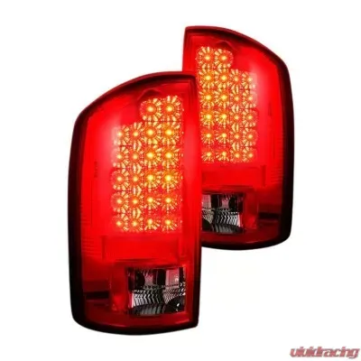 Recon Truck Accessories LED Tail Lights Red Lens Dodge Ram 1500 07-08 - 264179RD