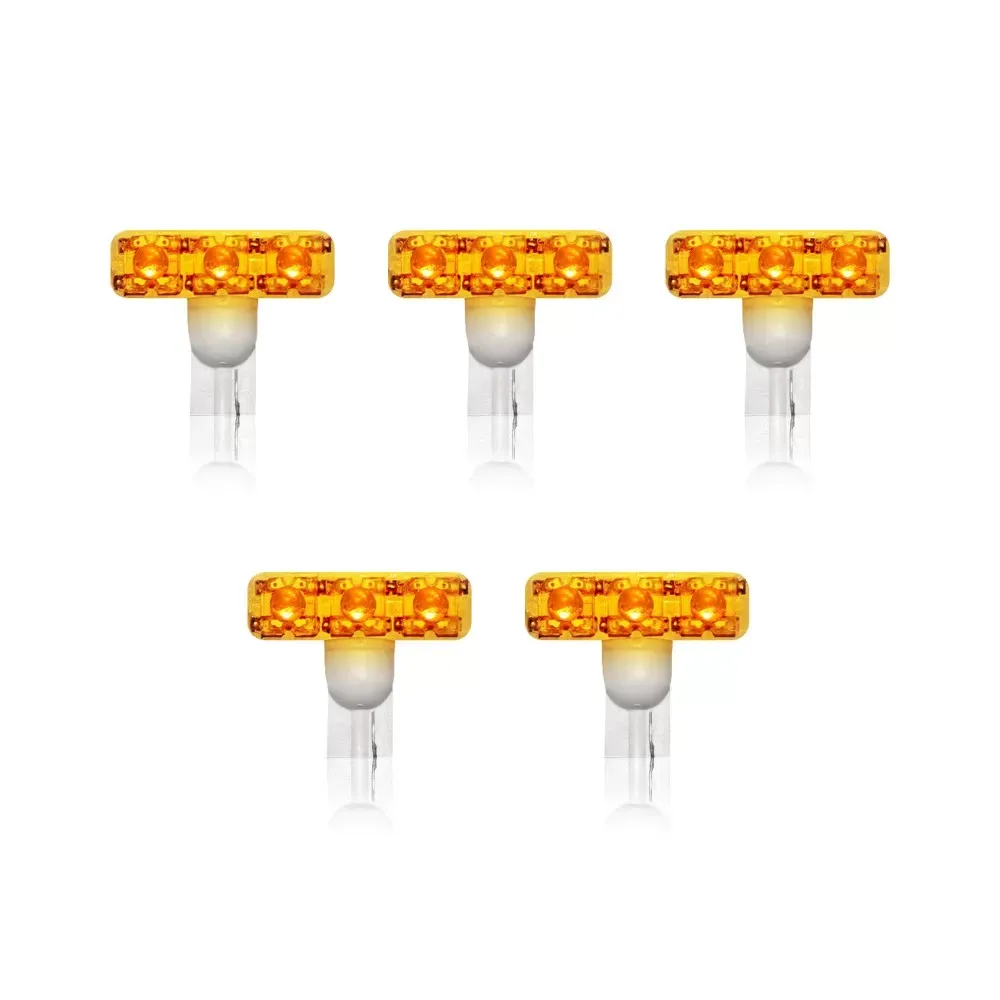Recon Truck Accessories T-10 High-Power 1-Watt LED 5 Piece Bulb Amber - 264180AMX