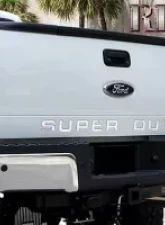 Recon Truck Accessories SUPERDUTY Raised Logo Acrylic Emblem Chrome Interior                                     - 264181CHBK - Image 2