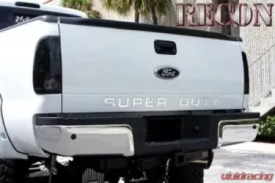 Recon Truck Accessories SUPERDUTY Raised Logo Acrylic Emblem Chrome Interior - 264181CHBK