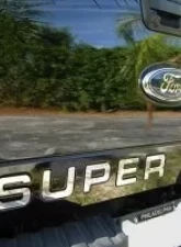 Recon Truck Accessories Raised Logo Acrylic Emblem Insert Chrome Ford Superduty 08-16                                     - 264181CH - Image 3