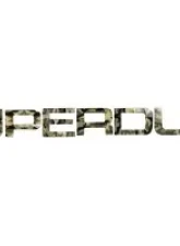 Recon Truck Accessories Superduty Raised Logo Acrylic Emblem Insert Green Camo                                     - 264181GC - Image 2