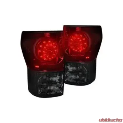 Recon Truck Accessories LED Taillights Dark Red Smoked Lens Toyota Tundra 07-13 - 264188RBK