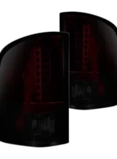 Recon Truck Accessories LED Tail Light Red Smoked Lens GMC Sierra 07-14                                     - 264189RBK - Image 2