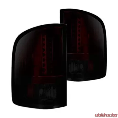 Recon Truck Accessories LED Tail Light Red Smoked Lens GMC Sierra 07-14 - 264189RBK