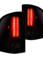 Recon Truck Accessories LED Tail Light Red Smoked Lens GMC Sierra 07-14                                     - 264189RBK - Image 2