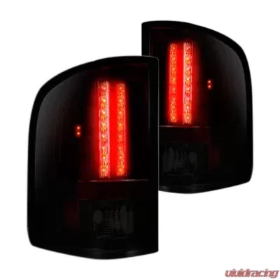 Recon Truck Accessories LED Tail Light Red Smoked Lens GMC Sierra 07-14 - 264189RBK