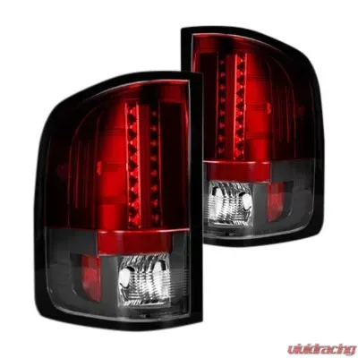 Recon Truck Accessories LED Tail Lights Red Lens GMC Sierra 07-13 - 264189RD