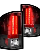 Recon Truck Accessories LED Tail Lights Red Lens GMC Sierra 07-13                                     - 264189RD - Image 2