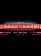 Recon Truck Accessories 15 Inch Mini Tailgate Light Bar w/Red LED Light Clear Lens                                     - 26418CL - Image 2