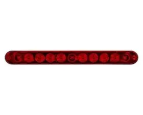 Recon Truck Accessories 15 Inch Mini Tailgate Light Bar w/Red LED Light Red Lens