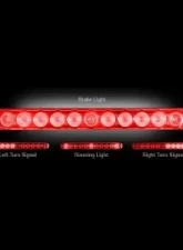 Recon Truck Accessories 15 Inch Mini Tailgate Light Bar w/Red LED Light Red Lens                                     - 26418RD - Image 2