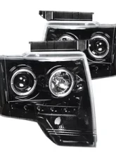 Recon Truck Accessories Projector Headlights Smoked Black Ford F150 | Raptor 09-14                                     - 264190BKCC - Image 2