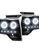 Recon Truck Accessories Projector Headlights Smoked Black Ford F150 | Raptor 09-14                                     - 264190BKCC - Image 2