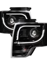 Recon Truck Accessories Projector Headlight Smoked Black Ford F150 09-14                                     - 264190BKC - Image 2