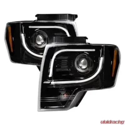 Recon Truck Accessories Projector Headlight Smoked Black Ford F150 09-14 - 264190BKC