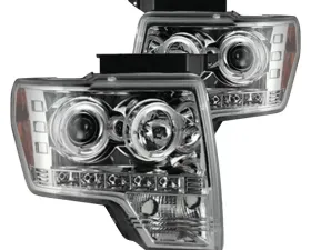 Recon Truck Accessories Projector Headlights Smoked Black Ford F150 | Raptor 09-14